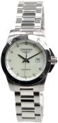 Longines Dameur L3.376.4.87.6 Conquest Ladies Hvid/Stål Ø29.5 mm