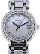 Longines Dameur L8.111.0.87.6 PrimaLuna Hvid/Stål Ø26.5 mm