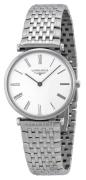 Longines Dameur L4.512.4.11.6 Grande Classique Hvid/Stål Ø29 mm