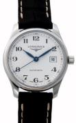Longines Dameur L2.257.4.78.3 Master Sølvfarvet/Læder Ø29 mm