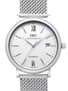 IWC Herreur IW356505 Portofino Sølvfarvet/Stål Ø40 mm