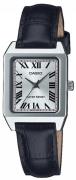 Casio Dameur LTP-B150L-7B1EF Timeless Collection Sølvfarvet/Læder