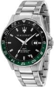 Maserati Herreur R8853140005 Sfida Sort/Stål Ø44 mm