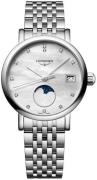 Longines Dameur L4.330.4.87.6 Elegant Hvid/Stål Ø30 mm