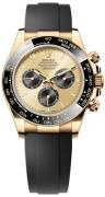 Rolex Herreur 126518LN-0012 Cosmograph Daytona Guldfarvet/Gummi Ø40