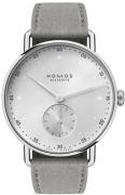 Nomos Glashütte Dameur N-1122 Metro Sølvfarvet/Tekstil Ø33 mm