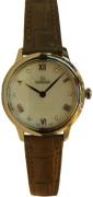 Omega Dameur 434.13.28.60.55.001 De Ville Prestige Hvid/Læder Ø27.5
