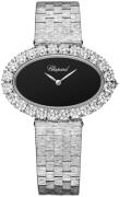 Chopard Dameur 10A376-1008 L Heure Du Diamant Sort/18 karat hvidguld