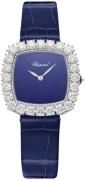 Chopard Dameur 13A386-1112 L Heure Du Diamant Blå/Læder