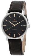 Rado Herreur R22860165 Coupole Sort/Læder Ø37.7 mm