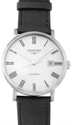 Longines Herreur L4.911.4.11.2 Elegant Hvid/Læder Ø41 mm