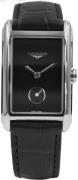 Longines Dameur L5.512.4.50.2 Dolcevita Sort/Læder