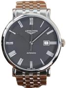 Longines Herreur L4.911.4.71.6 Elegant Sort/Stål Ø41 mm