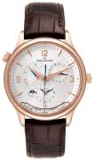 Jaeger LeCoultre Herreur 4122520 Master Control Sølvfarvet/Læder