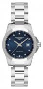 Longines Dameur L3.376.4.97.6 Conquest Ladies Blå/Stål Ø29.5 mm
