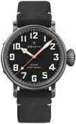 Zenith Herreur 11.2432.679-21.C900 Pilot Sort/Gummi Ø40 mm