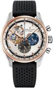 Zenith Herreur 51.2080.4061-69.R576 El Primero Sølvfarvet/Gummi Ø42