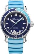 Chopard Dameur 278587-3001 Happy Ocean Blå/Gummi Ø40 mm