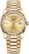 Rolex Dameur 128238-0008 Day-Date 36 Guld/18 karat guld Ø36 mm