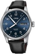 Oris Herreur 01 752 7760 4065-07 5 22 08LC Aviation Blå/Læder Ø44