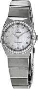Omega Dameur 131.15.25.60.55.001 Constellation Quartz 25Mm Hvid/Stål