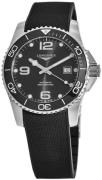 Longines Herreur L3.782.4.56.9 Hydroconquest Sort/Gummi Ø43 mm