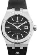 Maurice Lacroix Herreur AI6007-SS001-330-1 Aikon Sort/Læder Ø39 mm