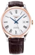 Longines Herreur L2.821.5.11.2 Record Hvid/Læder Ø40 mm