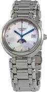 Longines Dameur L8.116.4.87.6 Primaluna Hvid/Stål Ø34 mm