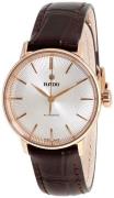Rado Dameur R22865115 Coupole Sølvfarvet/Læder Ø32 mm