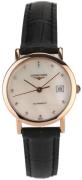 Longines Dameur L4.378.8.87.4 Elegant Hvid/Læder Ø27.2 mm