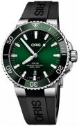 Oris Herreur 01 733 7730 4157-07 4 24 64EB Diving Grøn/Gummi Ø43.5