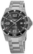 Longines Herreur L3.841.4.56.6 HydroConquest Sort/Stål Ø44 mm