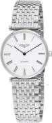 Longines Herreur L4.908.4.11.6 Grande Classique Hvid/Stål Ø36 mm
