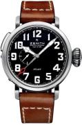 Zenith Herreur 03.2430.693-21.C723 Pilot Sort/Læder Ø48 mm