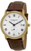 Frederique Constant Herreur FC-245M5S5 Classics Sølvfarvet/Læder