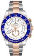 Rolex Herreur 116681-0002 Yacht-Master II Hvid/18 karat rosa guld