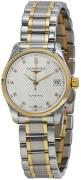 Longines Dameur L2.128.5.77.7 Master Sølvfarvet/Gul guldtonet stål