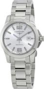 Longines Dameur L3.376.4.76.6 Conquest Sølvfarvet/Stål Ø29.5 mm