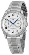 Longines Herreur L2.629.4.78.6 Master Hvid/Stål Ø40 mm
