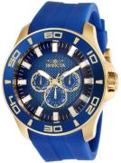 Invicta Herreur 28002 Pro Diver Blå/Gummi Ø50 mm