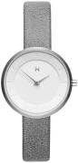 MVMT Dameur FB01-SGR Mod Hvid/Læder Ø32 mm