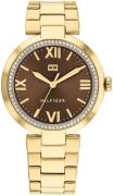Tommy Hilfiger Dameur 1782631 Alice Brun/Gul guldtonet stål Ø34 mm