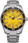 Citizen Herreur AW1760-81Z Eco Drive Gul/Stål Ø43 mm