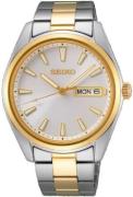 Seiko Herreur SUR446P1 Neo Classic Hvid/Gul guldtonet stål Ø40.2 mm