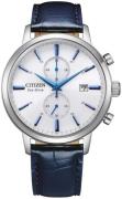Citizen Herreur CA7069-16A Vintage Hvid/Læder Ø42 mm