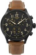 Tissot Herreur T116.617.36.052.03 Chrono XL Sort/Læder Ø45 mm