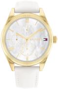 Tommy Hilfiger Dameur 1782594 Monica Hvid/Læder Ø38 mm