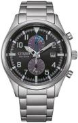 Citizen Herreur CA7028-81E Eco Drive Sort/Stål Ø43 mm