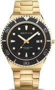 Bering Herreur 18940-732 Classic Sort/Gul guldtonet stål Ø43 mm